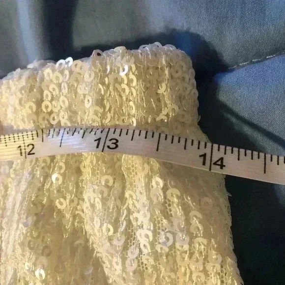 White Sequin Top - Picture 11 of 12